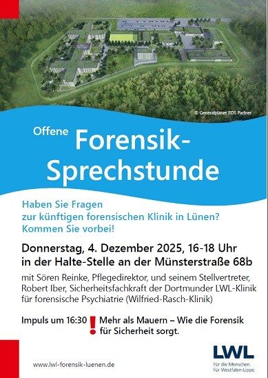 Handzetell zur Forensik-Sprechstunde (Bild: LWL)